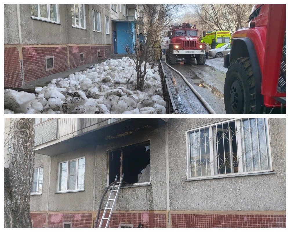 В Новосибирске в Дзержинском районе произошло возгорание в квартире  9-этажного дома