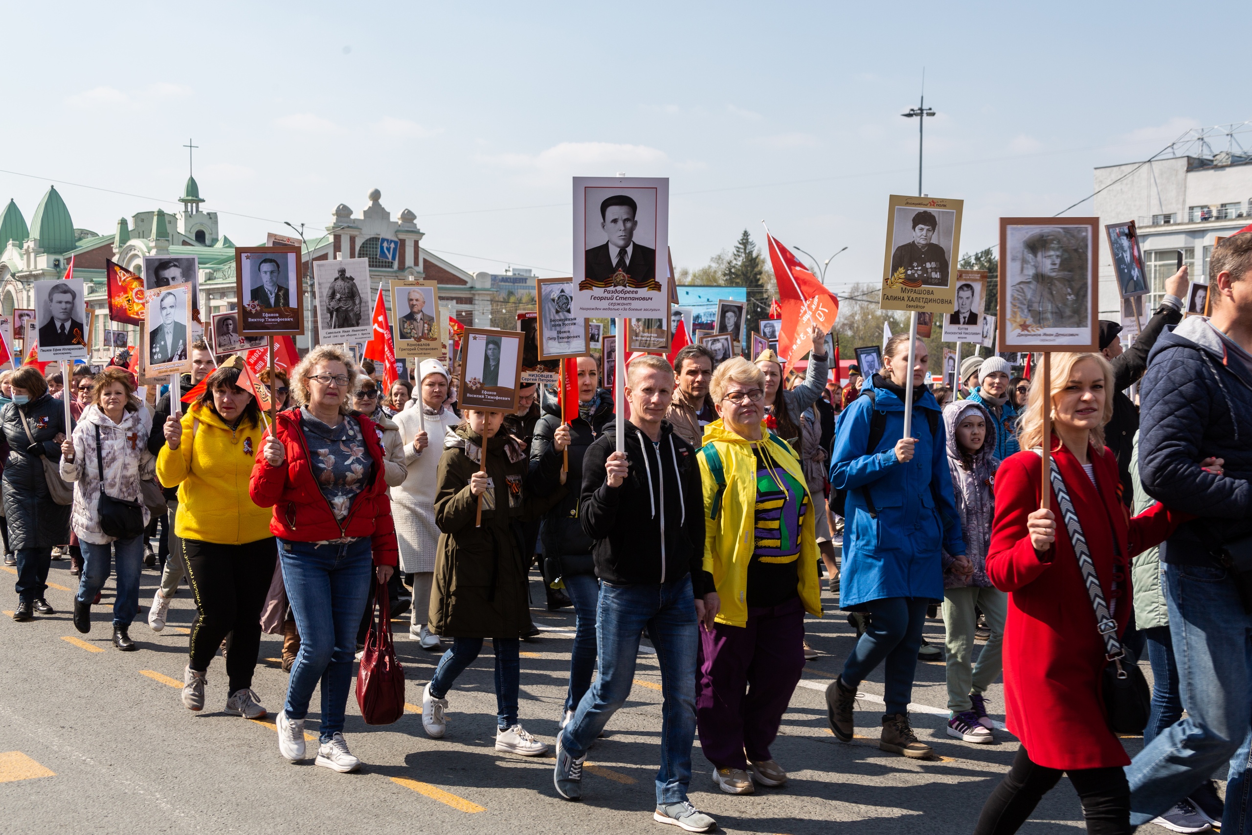 Бессмертный полк фото новосибирск