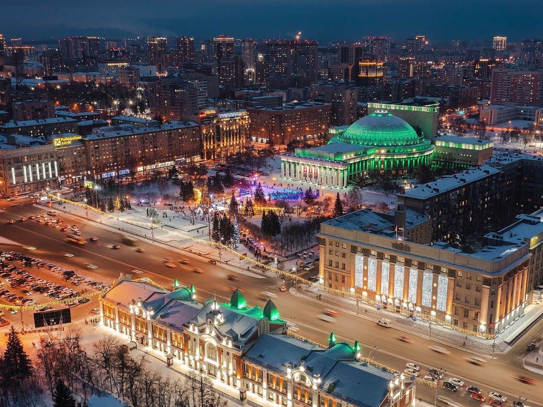 Новогодний Новосибирск Фото