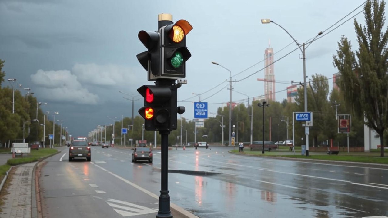 Мэрия Новосибирска: причины поломки городских светофоров во время грозы